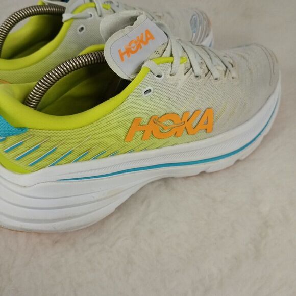 HOKA One Mens BONDI X WHITE  RUNNING SHOES  Size 10D - Picture 7 of 15